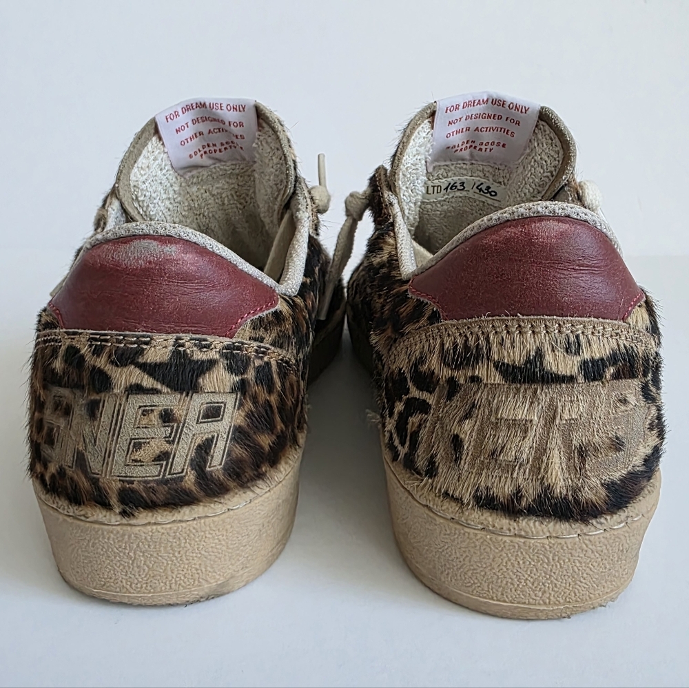 Womens Golden Goose Ball Star Leopard Shoes Size 38 - Picture 8 of 11
